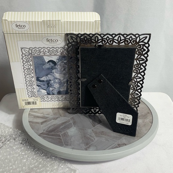 Fetco Home Decor 4x6 Ornate Metal Picture Frame with Box Vintage 2004 - Picture 2 of 6